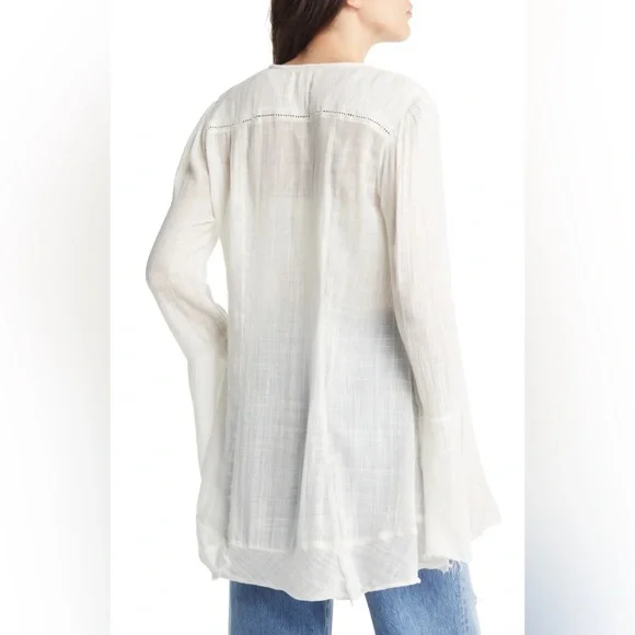 🎉LAST PIECE🎉FREE PEOPLE Greta Gauze Top - Picture 12 of 15